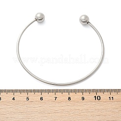 304 Stainless Steel European Style Torque Bangles Making&nbsp;PPJ-G001-04P-A
