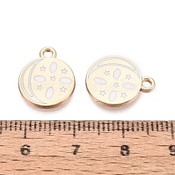 Alloy Enamel Pendants&nbsp;ENAM-Q002-03G-01