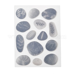 3D Pebble Stone Stickers Epoxy & Paper Stickers Set&nbsp;DIY-Z045-01B