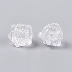 Handmade Foil Lampwork Beads Strands&nbsp;FOIL-T008-02H