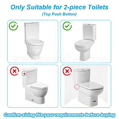 ABS Toilet Tank Fill Valve & Flush Valve Kit&nbsp;AJEW-WH0752-595