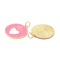 Brass Enamel Pendants&nbsp;KK-C223-21G