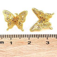 Rack Plating Brass Clear Cubic Zirconia Pendants&nbsp;KK-B078-03G18