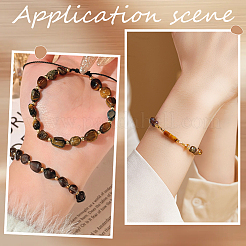 1 Strand Natural Tiger Eye Beads Strands&nbsp;G-PA0002-66