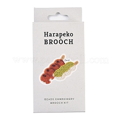 MIYUKI Seed Beads Dango Oyster Brooch Making Kits&nbsp;DIY-H165-04E