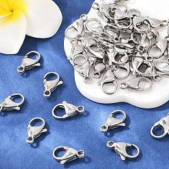 Tarnish Resistant 316 Surgical Stainless Steel Lobster Claw Clasps&nbsp;STAS-316-FL15A