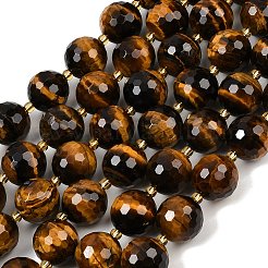 Natural Tiger Eye Beads Strands&nbsp;G-C249-A19-16mm