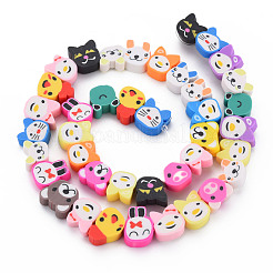 Handmade Polymer Clay Bead Strands&nbsp;CLAY-N011-49A-01