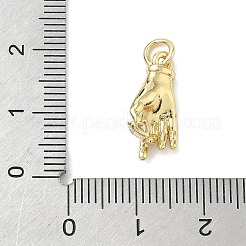 Brass Micro Pave Cubic Zirconia Pendants&nbsp;LS-KK-K368-39G