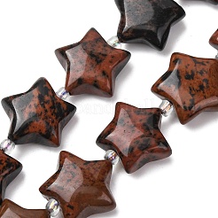 Natural Mahogany Obsidian Beads Strands&nbsp;G-K359-E03