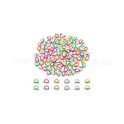 300Pcs 6 Colors Handmade Polymer Clay Beads&nbsp;CLAY-DC0001-03