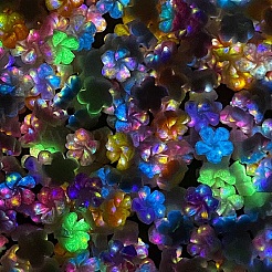 200Pcs Resin Flower Cabochons&nbsp;FIND-CJC0005-75