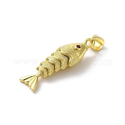 Brass Micro Pave Cubic Zirconia Pendants&nbsp;KK-H487-23G-02
