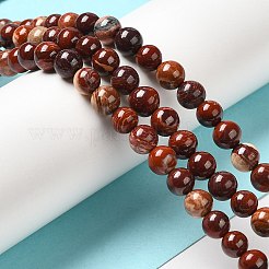 Natural Red Snakeskin Jasper Beads Strands&nbsp;G-H298-A02-02