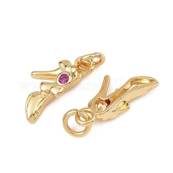 SHEGRACE Brass & Cubic Zirconia Charms&nbsp;XGRQ3P737-579G