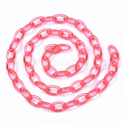 Handmade Transparent ABS Plastic Cable Chains&nbsp;KY-S166-001E