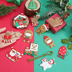 12Pcs 12 Styles PVC Christmas Pendant Decorations&nbsp;DIY-SC0026-47