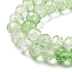 Transparent Crackle Glass Beads Strands&nbsp;CCG-L050-01A-03