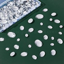 5 Sizes Transparent Acrylic Cabochons&nbsp;TACR-NB0001-24