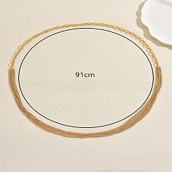 Iron Long Chain Multi-strand Necklaces for Women&nbsp;RD6886