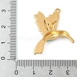 304 Stainless Steel Enamel Pendants&nbsp;STAS-P404-02G