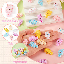 30Pcs 6 Colors Resin Cabochons&nbsp;RESI-TA0003-80