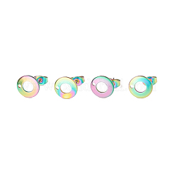 Ion Plating(IP)  304 Stainless Steel Stud Earring Findings&nbsp;STAS-H472-01M