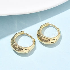 304 Stainless Steel Hammered Hoop Earrings for Women&nbsp;EJEW-U060-01B-G