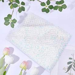 1M Polyester & PVC Sequined Mesh Fabric&nbsp;DIY-CY0003-54B