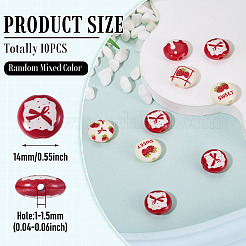 Christmas Opaque Acrylic Beads&nbsp;SACR-TAC0015-01M
