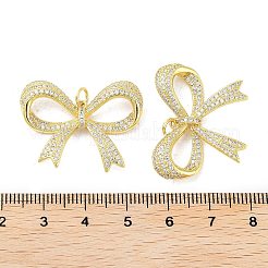 Rack Plating Brass Micro Pave Cubic Zirconia Pendants&nbsp;KK-A205-02G