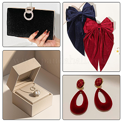 12Sheets 6 Colors Jewelry Flocking Cloth&nbsp;DIY-CY0004-14B