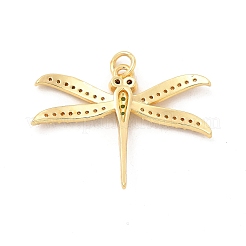 Brass Micro Pave Cubic Zirconia Pendants&nbsp;KK-H441-17G