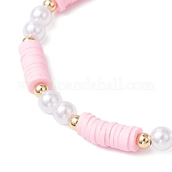 Handmade Polymer Clay Heishi Beads Bracelets&nbsp;BJEW-JB11780