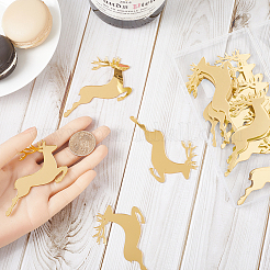 Deer Shape Plastic Wine Glass Charms&nbsp;AJEW-SC0001-63B