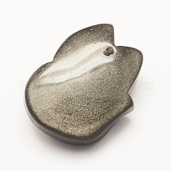 Natural Golden Sheen Obsidian Pendants&nbsp;G-G660-12