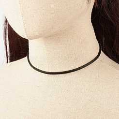 DIY Leather Choker Cord Necklace Making&nbsp;NJEW-JN03822