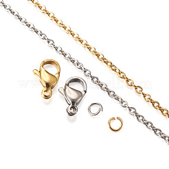 DIY Stainless Steel Chain Necklaces & Bracelets Making Kits&nbsp;DIY-YS0001-24