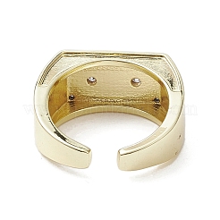 Brass with Cubic Zirconia Adjustable Rings&nbsp;RJEW-K257-59G