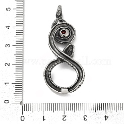 316 Surgical Stainless Steel Micro Pave Cubic Zirconia  Pendants&nbsp;STAS-D304-03AS