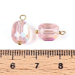 Electroplate Glass Barrel Charms&nbsp;STAS-N110-14G