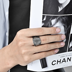 Stainless Steel Rings&nbsp;LS-RJEW-I099-01AS