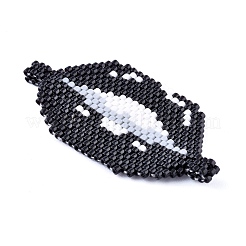 Handmade Seed Beads Links Connectors&nbsp;SEED-I012-56B