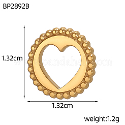 304 Stainless Steel Pendants&nbsp;STAS-OY012-61G
