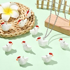 10Pcs Opaque Resin Pendants&nbsp;RESI-YW0005-13