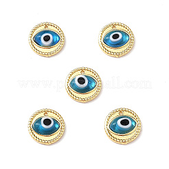 Handmade Lampwork Evil Eye Pendants&nbsp;ZIRC-L102-15G