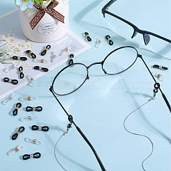 120Pcs 4 Colors Silicone Eyeglasses Chains Loop Ends&nbsp;AJEW-SC0002-54