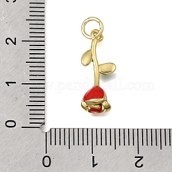 Brass Enamel Pendants&nbsp;KK-K427-12A-G