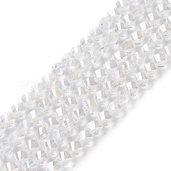Electroplate Glass Beads Strands&nbsp;EGLA-R031-8mm-10