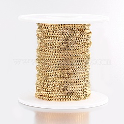 Ion Plating(IP) 304 Stainless Steel Curb Chains&nbsp;CHS-H016-01G-20M
